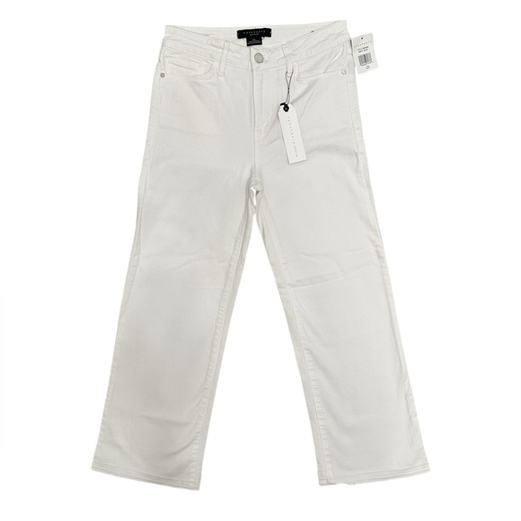SANCTUARY Denim Robbie Cropped Flare Jeans White Women Size 25 $169 MSRP NWT - Picture 8 of 16